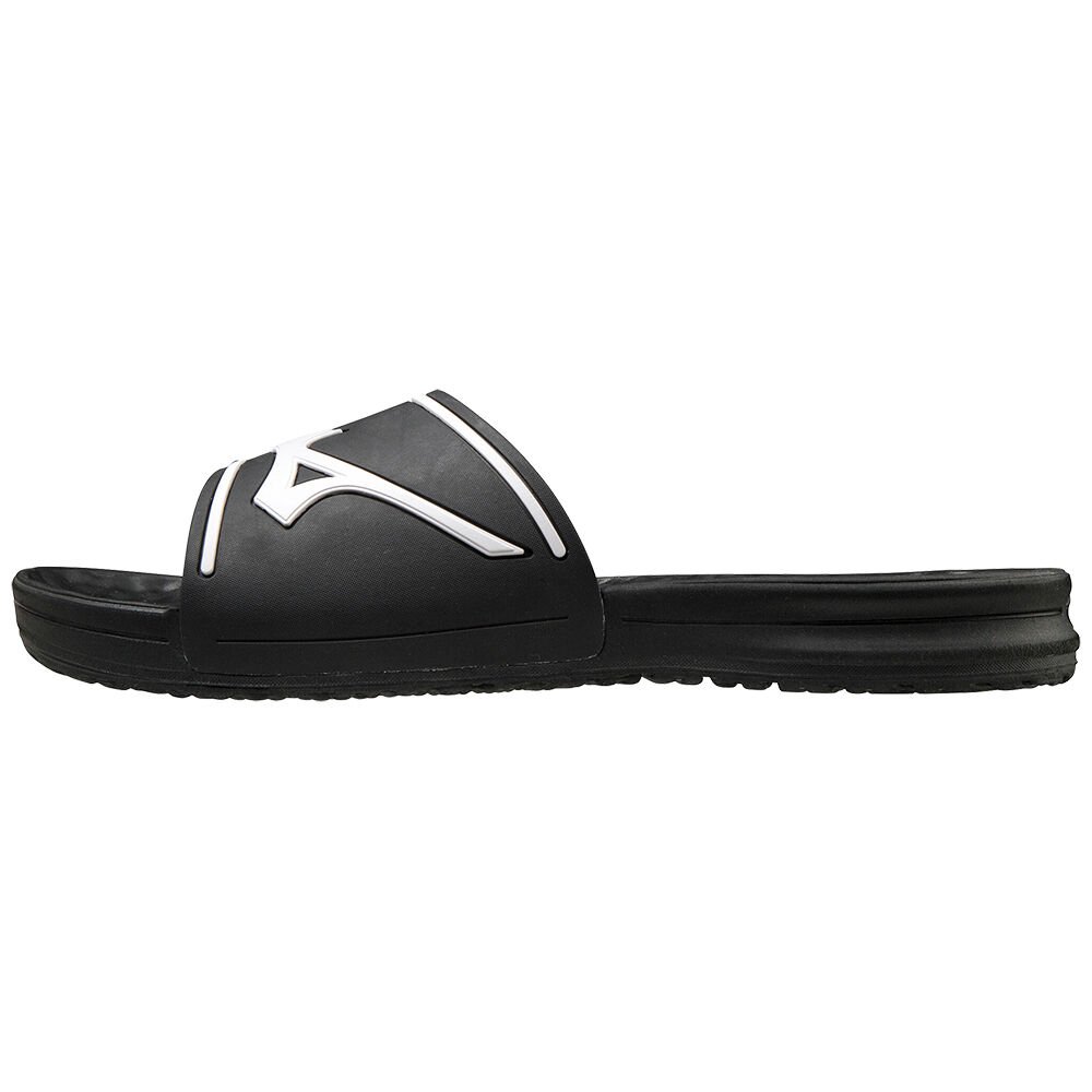 Sandalias Mizuno Relax Slide 2 Para Mujer Negros/Blancos 4369108-JL